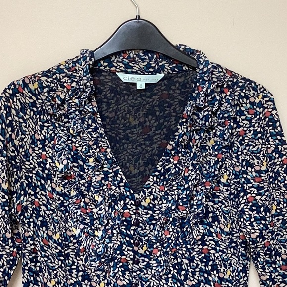 Black Patterned Mesh Top - Picture 2 of 3